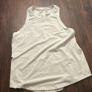 White athletic tank top